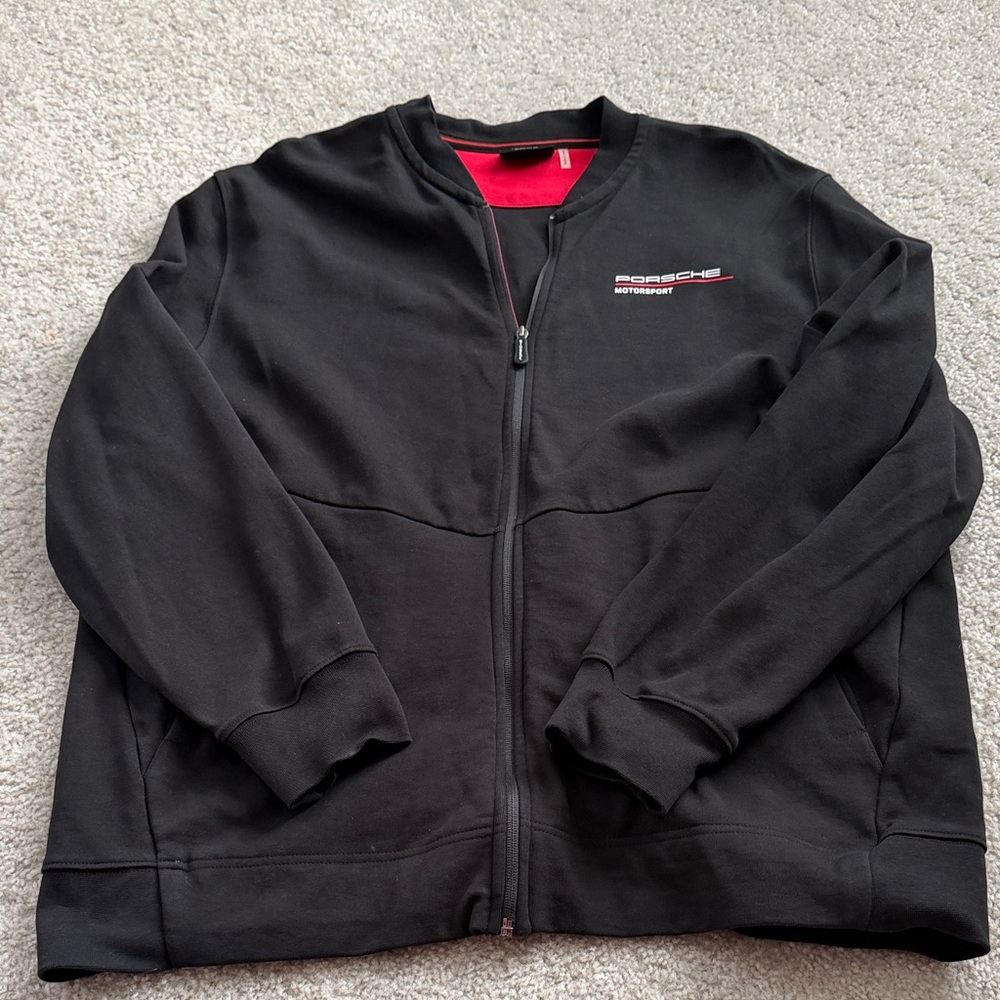 Porsche Black Zip-Up Jacket